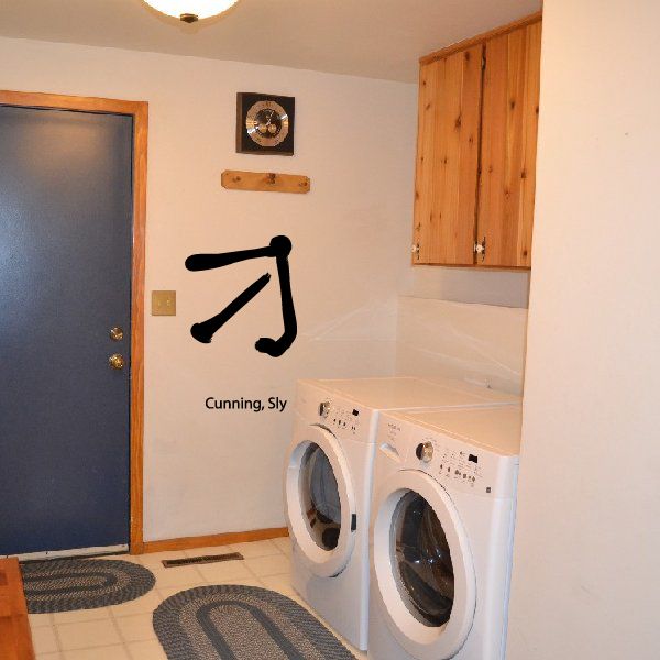 Image of Kanji Cunning, Sly Wall Decal - Vinyl Car Sticker - Uscolor005