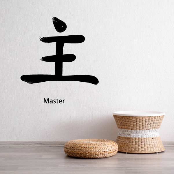 Image of Kanji Master Wall Decal - Vinyl Car Sticker - Uscolor046