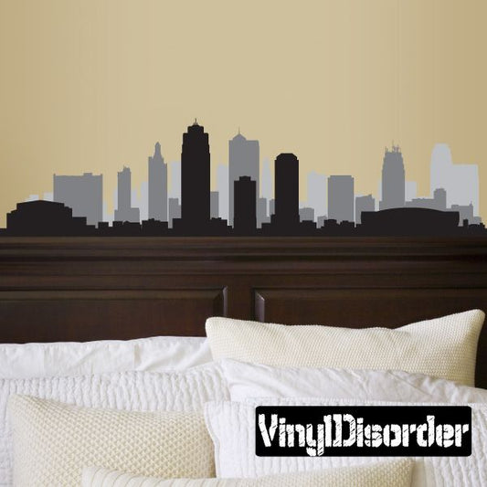 Decorative pillow with black square graphic and white stylized text