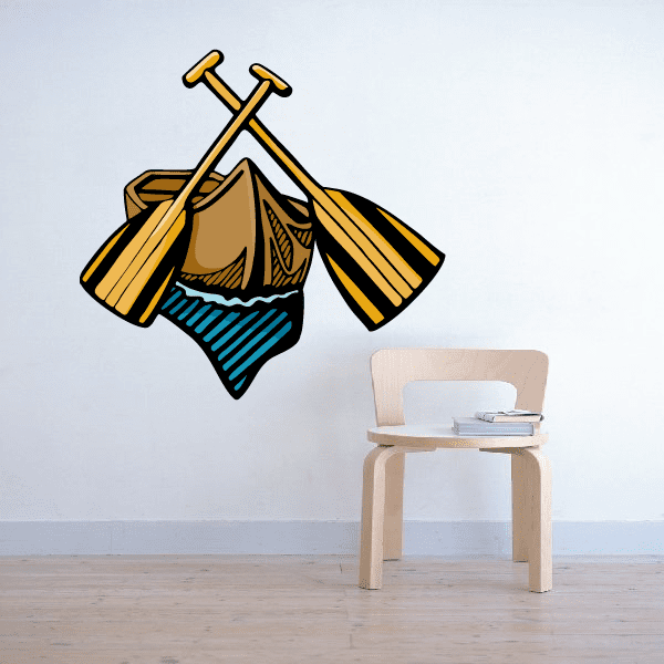 Image of Kayak Wall Decal - Vinyl Sticker - Car Sticker - Die Cut Sticker - CDScolor013