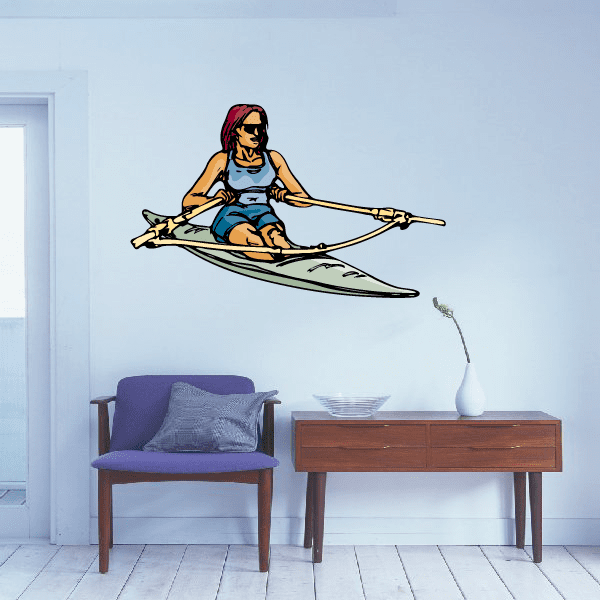 Image of Kayak Wall Decal - Vinyl Sticker - Car Sticker - Die Cut Sticker - CDScolor016