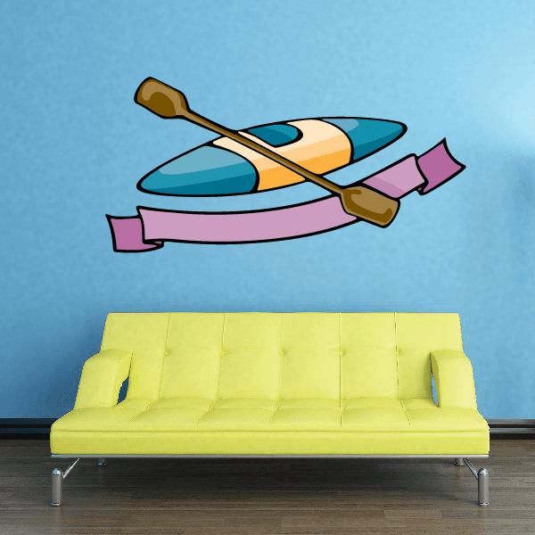 Image of Kayak Wall Decal - Vinyl Sticker - Car Sticker - Die Cut Sticker - CDScolor032