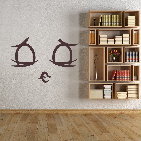 Image of Kissing Face Expression Wall Decal - Vinyl Decal - Car Decal - Idcolor088