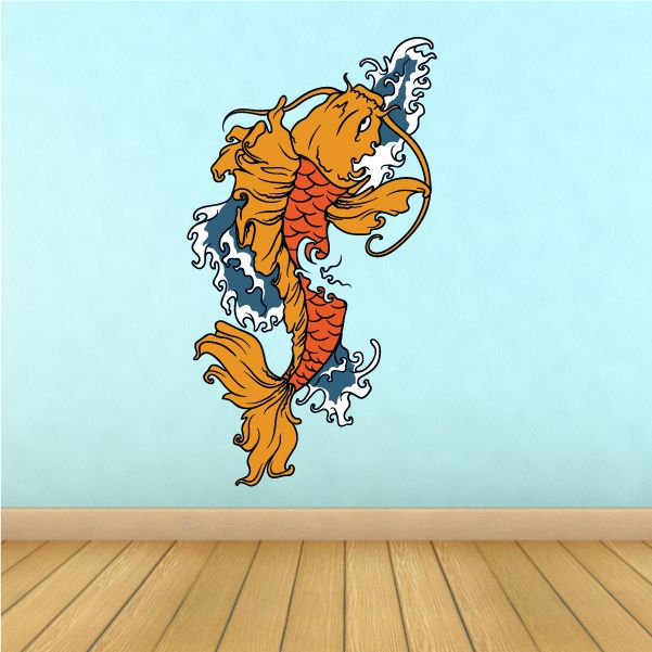 Image of Koi Fish Wall Decal - Vinyl Car Sticker - Uscolor005