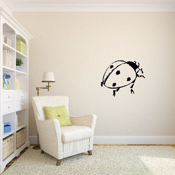 Image of Ladybug Walking Decal