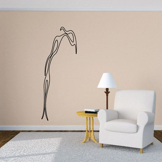 Image of Long Ghost Flames Car Decal - Vinyl Decal - Wall Decal - CF376