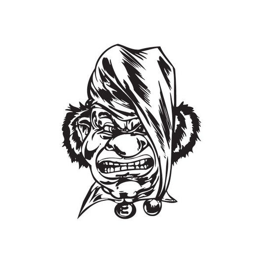 Image of Long Hat Jester Head Decal