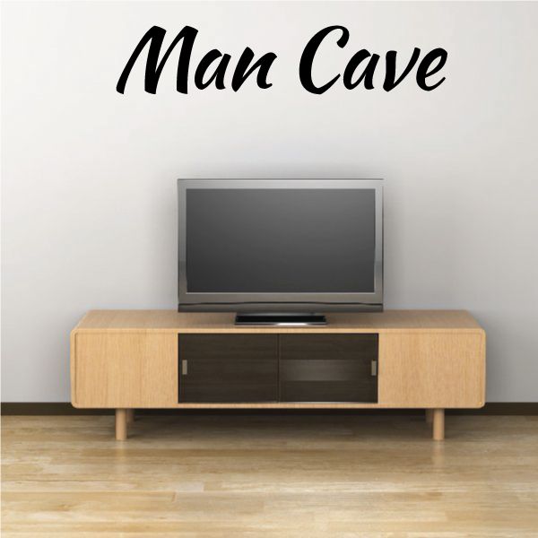 Image of Man Cave Text Wall Decal