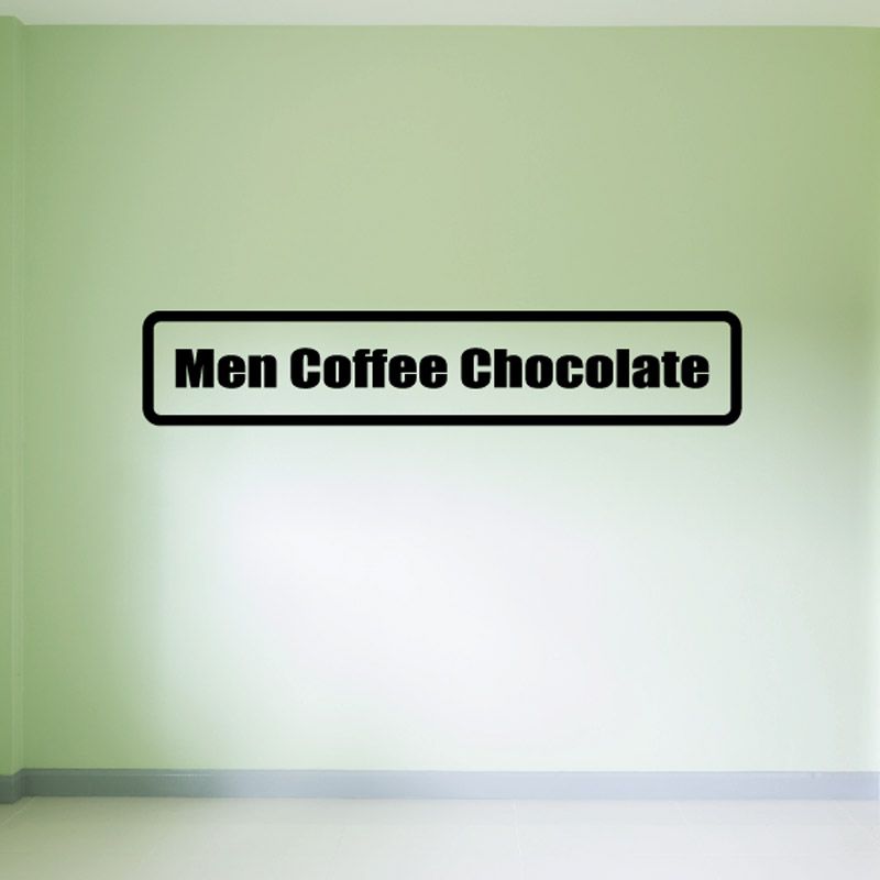 Men Coffee Chocolate wall decal