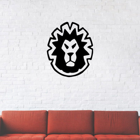 Image of Minimal Lion Head Staring Decal