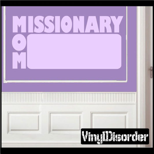 Image of Missionary Mom Tag Decal