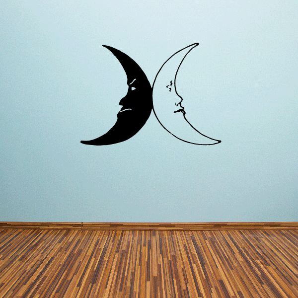 Image of Moons back to back decal
