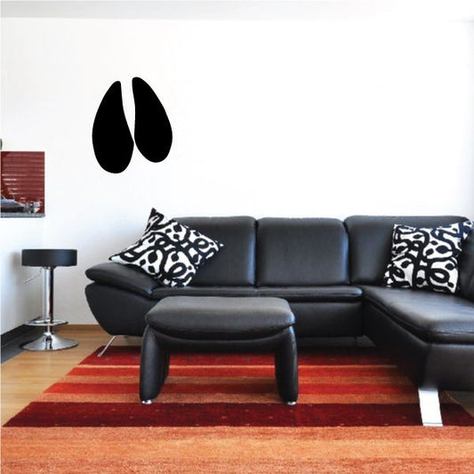 Image of Moose Hoof Track Decal
