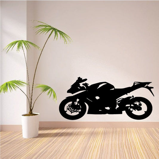 Image of Motorcycle Wall Decal - Vinyl Decal - Car Decal - CD064