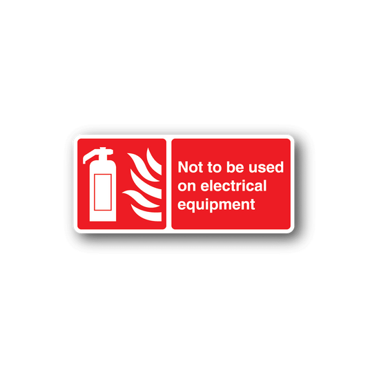 Image of Not To be Used On Electrical Equipment Safety Sign