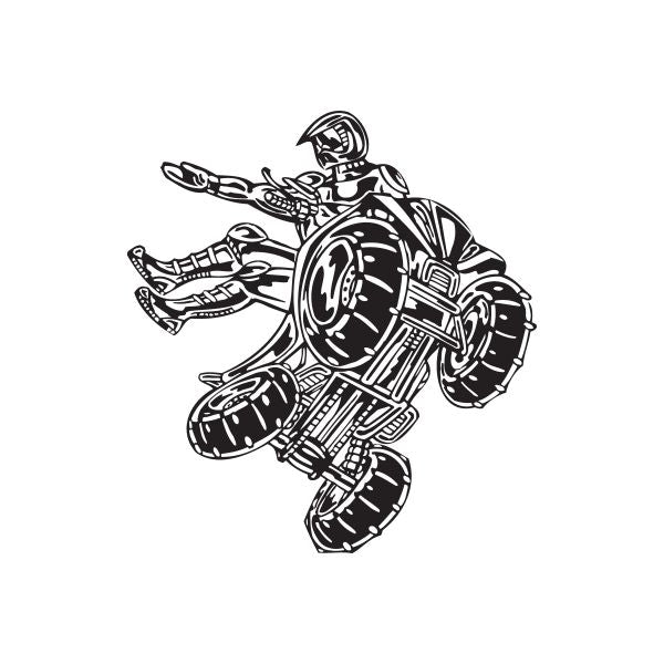 Image of Offroad ATV Wall Decal - Vinyl Decal - Car Decal - DC 010