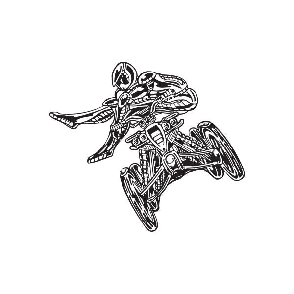 Image of Offroad ATV Wall Decal - Vinyl Decal - Car Decal - DC 073