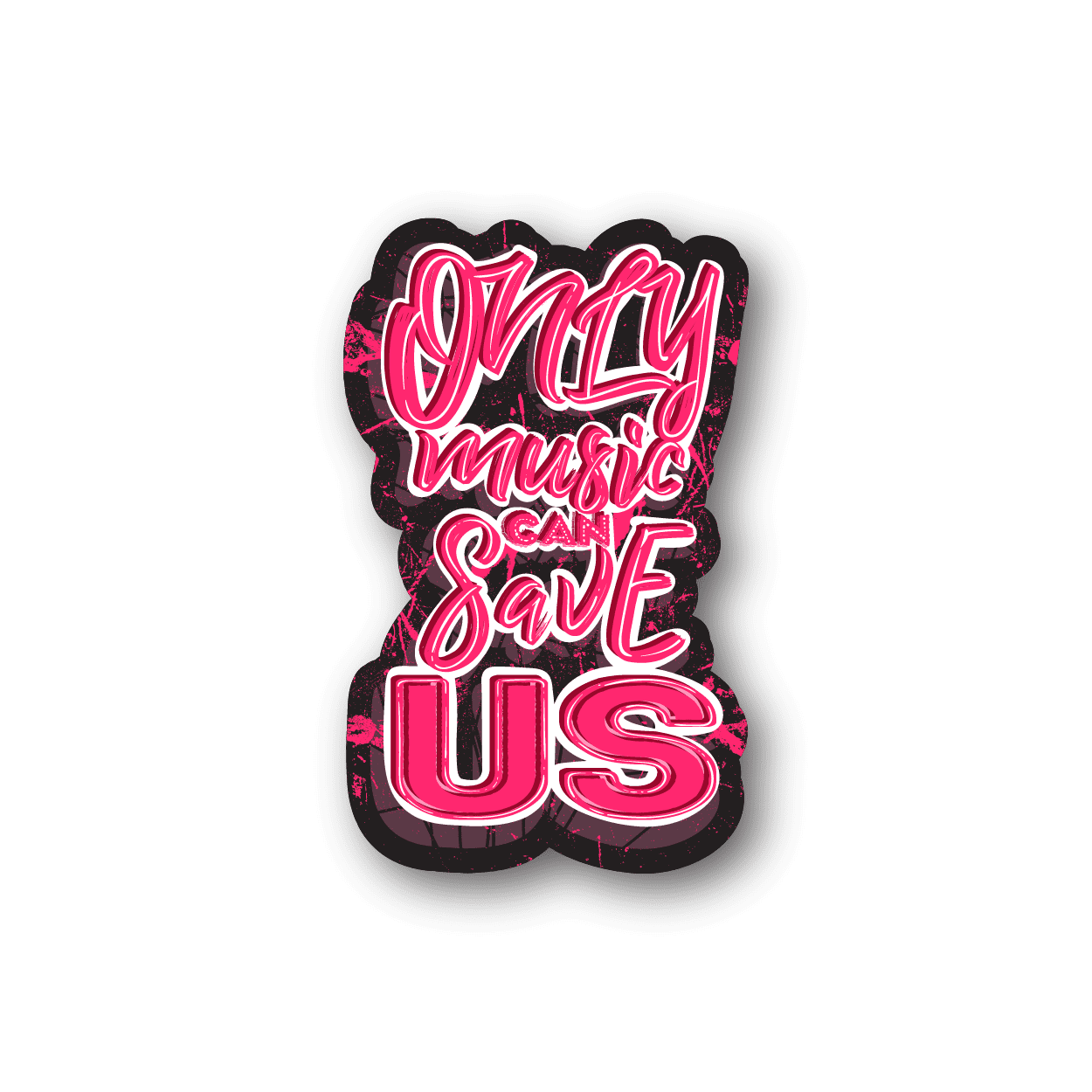 Image of Only Music Can Save us Sticker