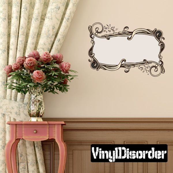 Image of Ornate Frame Scroll Decal
