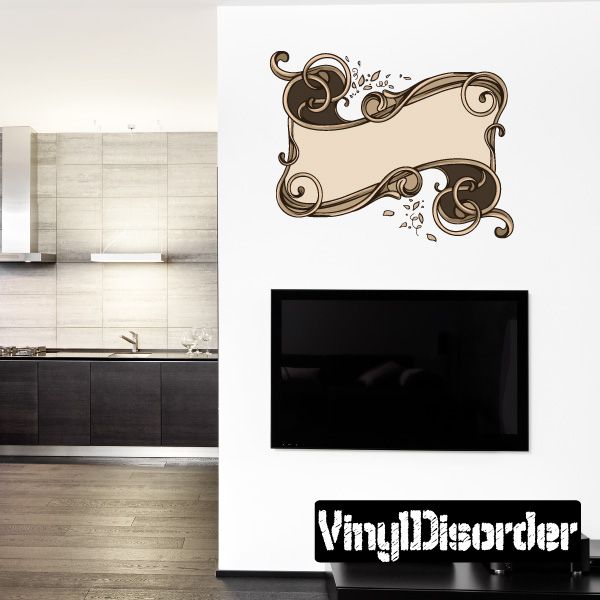 Image of Wavy Ornate Scroll Decal