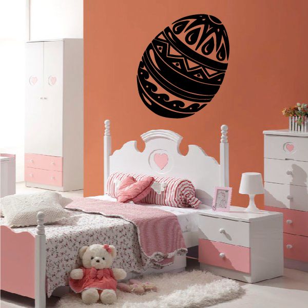 Image of Ornately Decorated Easter Egg Decal