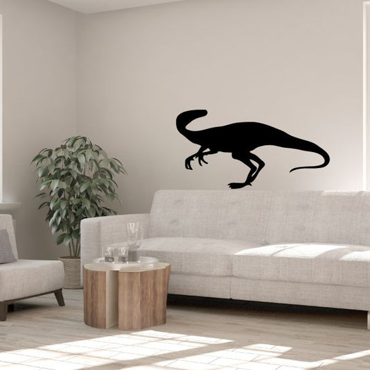 Black ornithoraptor wall decal silhouette
