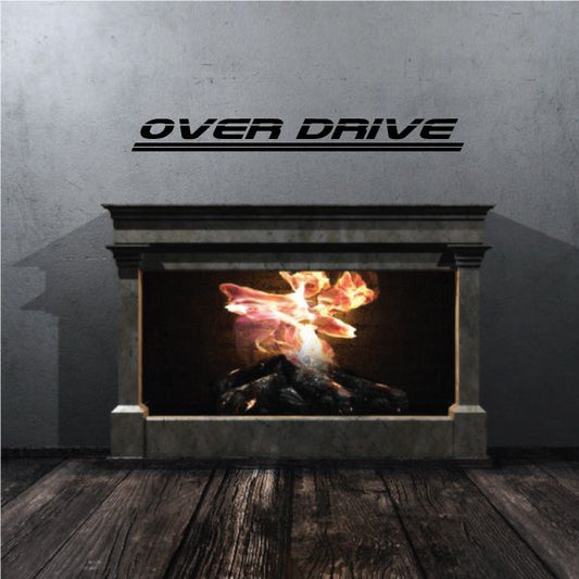 Over Drive decal with bold stylized “OVER DRIVE” lettering