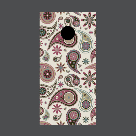 Image of Paisley Cornhole Board Wraps