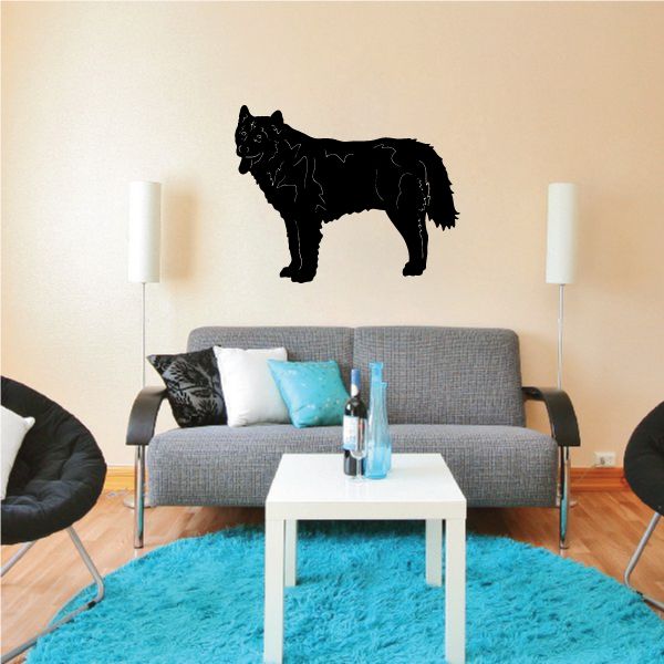 Image of Panting Alaskan Malamute Decal