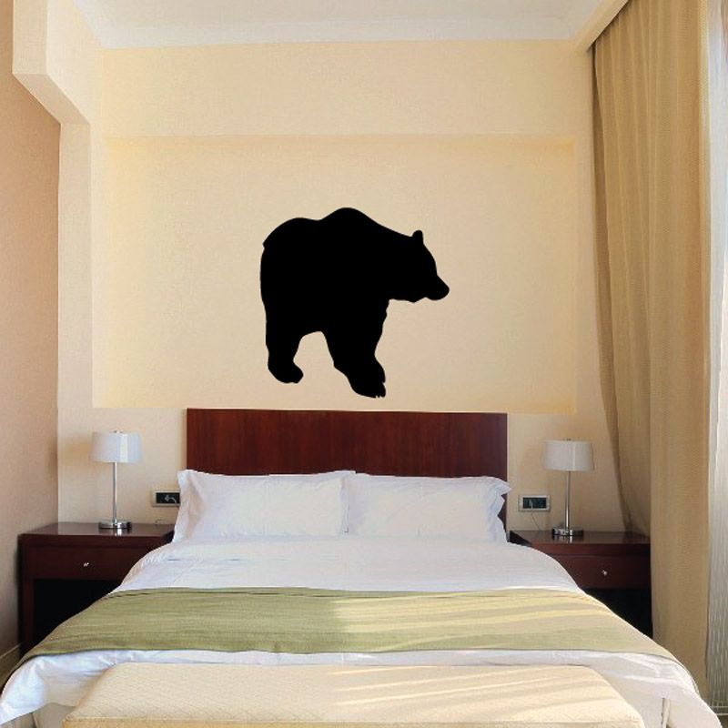 Black bear silhouette wall decal