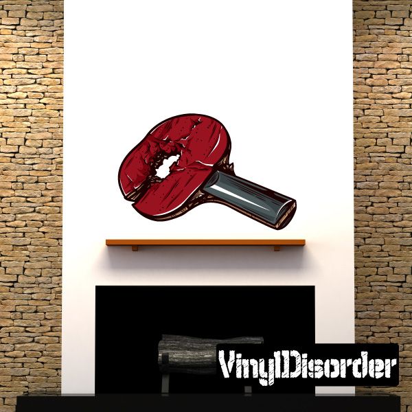 Image of Ping-Pong Racket Wall Decal - Vinyl Car Sticker - Uscolor001