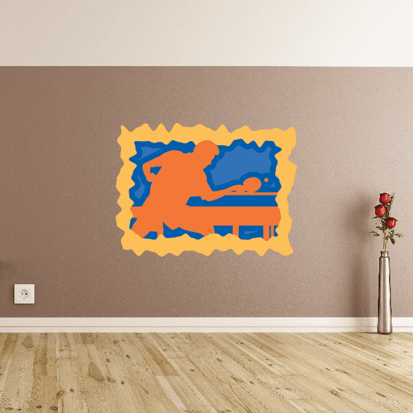 Image of Ping Pong Wall Decal - Vinyl Sticker - Car Sticker - Die Cut Sticker - CDSCOLOR006