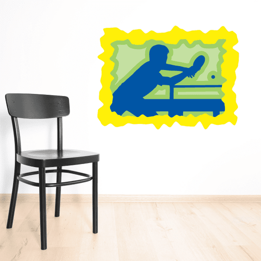Image of Ping Pong Wall Decal - Vinyl Sticker - Car Sticker - Die Cut Sticker - CDSCOLOR011