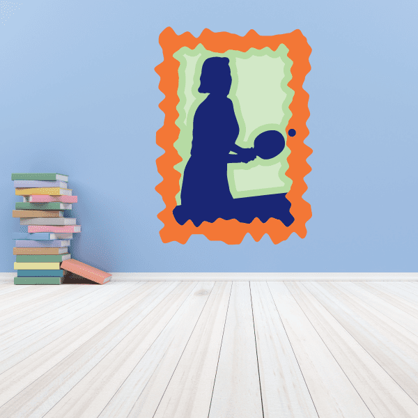 Image of Ping Pong Wall Decal - Vinyl Sticker - Car Sticker - Die Cut Sticker - CDSCOLOR012