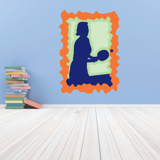 Image of Ping Pong Wall Decal - Vinyl Sticker - Car Sticker - Die Cut Sticker - CDSCOLOR012