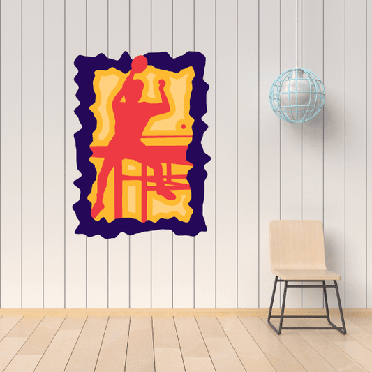 Image of Ping Pong Wall Decal - Vinyl Sticker - Car Sticker - Die Cut Sticker - CDSCOLOR014