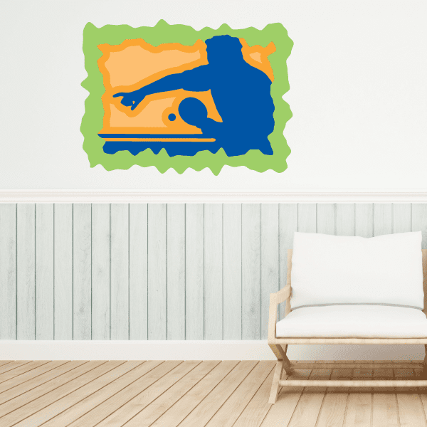 Image of Ping Pong Wall Decal - Vinyl Sticker - Car Sticker - Die Cut Sticker - CDSCOLOR015