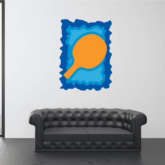Image of Ping Pong Wall Decal - Vinyl Sticker - Car Sticker - Die Cut Sticker - CDSCOLOR021