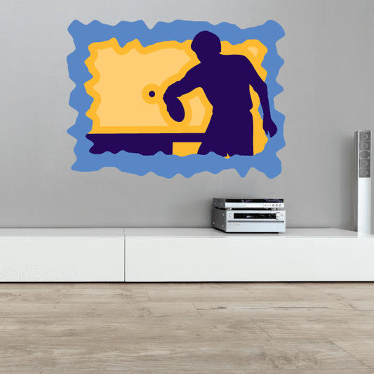 Image of Ping Pong Wall Decal - Vinyl Sticker - Car Sticker - Die Cut Sticker - CDSCOLOR025