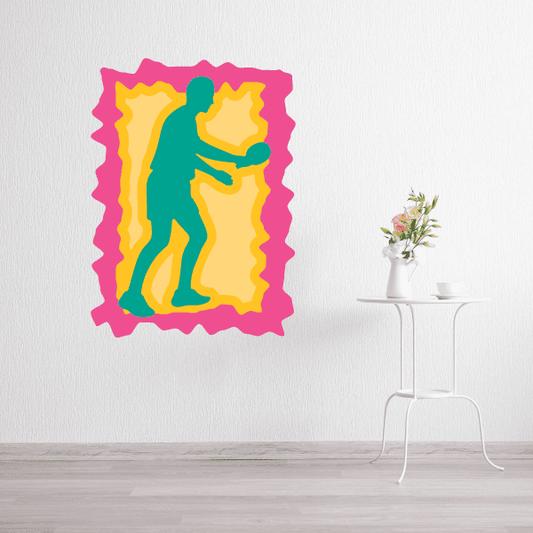 Image of Ping Pong Wall Decal - Vinyl Sticker - Car Sticker - Die Cut Sticker - CDSCOLOR028