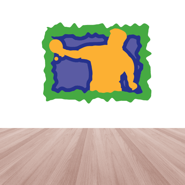 Image of Ping Pong Wall Decal - Vinyl Sticker - Car Sticker - Die Cut Sticker - CDSCOLOR031