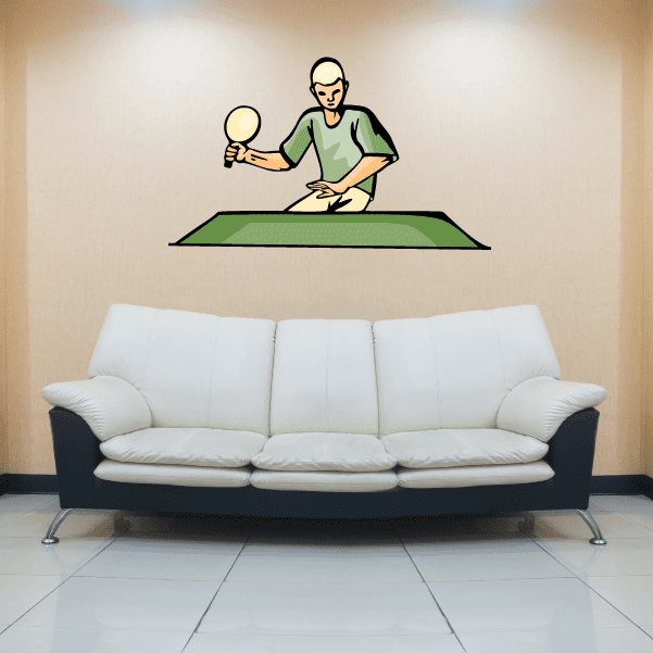 Image of Ping Pong Wall Decal - Vinyl Sticker - Car Sticker - Die Cut Sticker - CDSCOLOR033