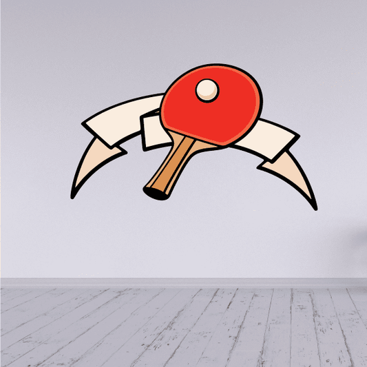 Image of Ping Pong Wall Decal - Vinyl Sticker - Car Sticker - Die Cut Sticker - CDSCOLOR037