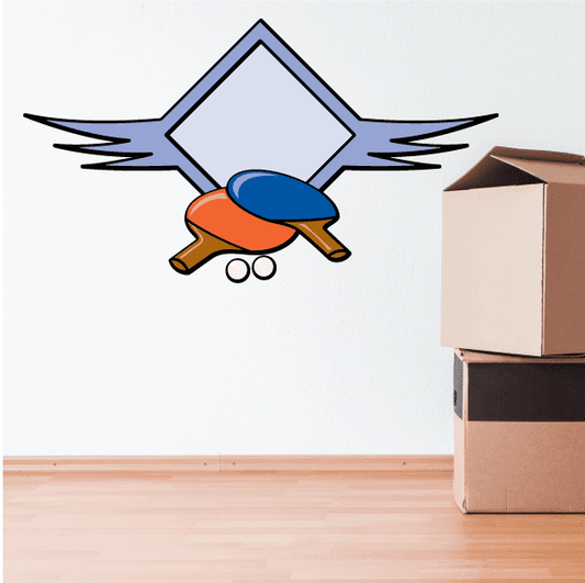 Image of Ping Pong Wall Decal - Vinyl Sticker - Car Sticker - Die Cut Sticker - CDSCOLOR038