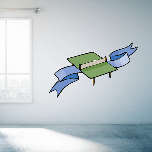 Image of Ping Pong Wall Decal - Vinyl Sticker - Car Sticker - Die Cut Sticker - CDSCOLOR039