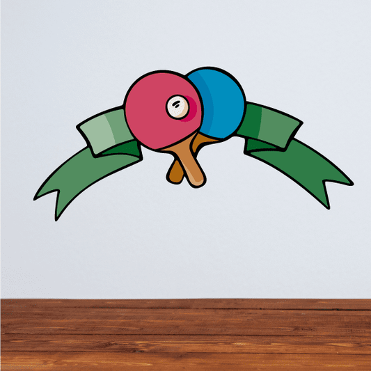 Image of Ping Pong Wall Decal - Vinyl Sticker - Car Sticker - Die Cut Sticker - CDSCOLOR040