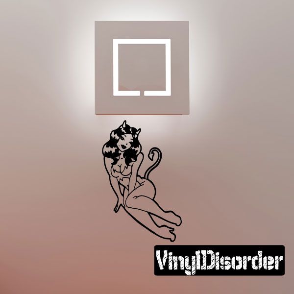 Image of Pinup Cat Girl Decal