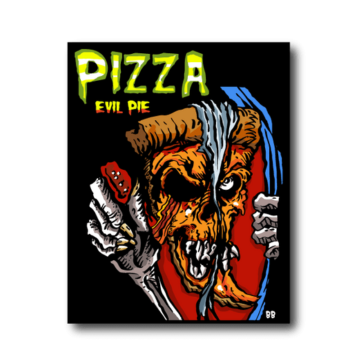 Pizza Evil Pie Vinyl Sticker