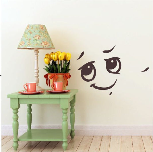 Image of Proud Face Expression Wall Decal - Vinyl Decal - Car Decal - Idcolor071