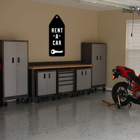 Image of Rent-A-Car Tag Sticker